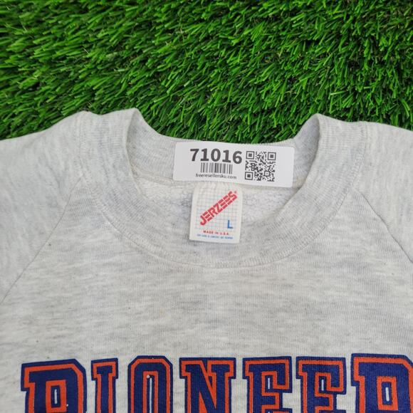 Vintage 80s Pioneer Panthers Sweatshirt Womens Large 21x23 Gray - Picture 12 of 15